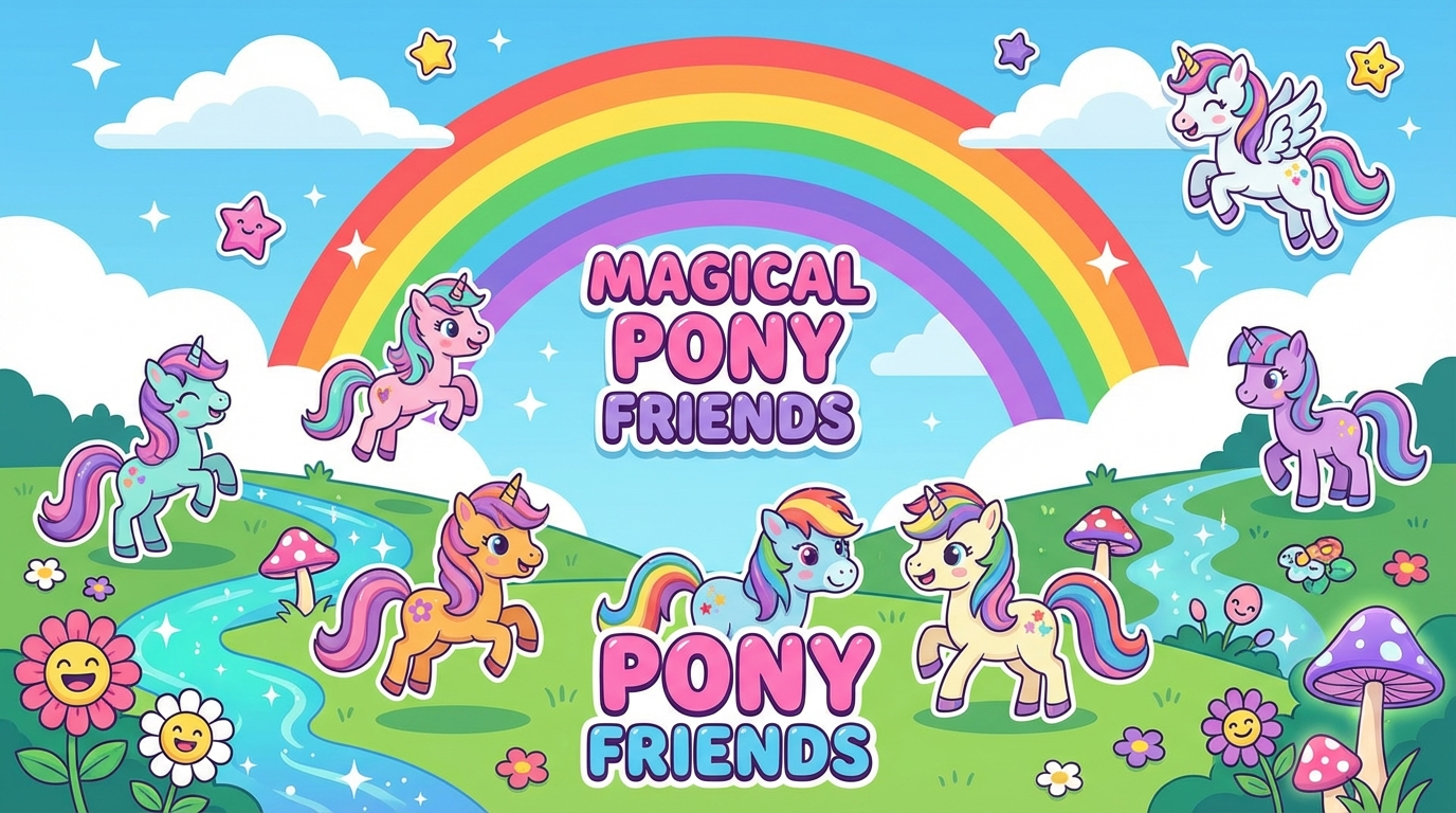 My Little Pony test — magical pony friends in Equestria